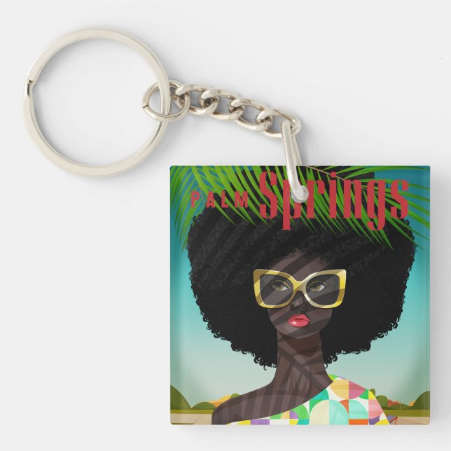 Perfectly Palm Springs Keychain (Front)