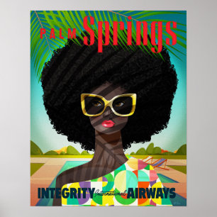 Perfectly Palm Springs Small Poster