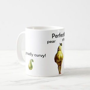 Perfectly pear-shaped coffee mug