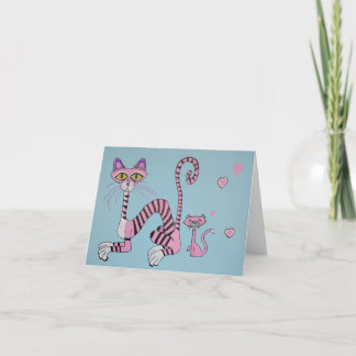 Perfectly Peculiar Cats Thank You Card