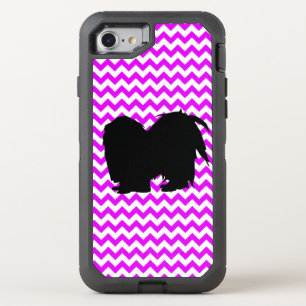 Perfectly Pink Chevron With Shih Tzu OtterBox Defender iPhone SE/8/7 Case