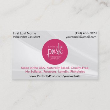 Perfectly Posh Business Cards by PoshbyAnela at Zazzle