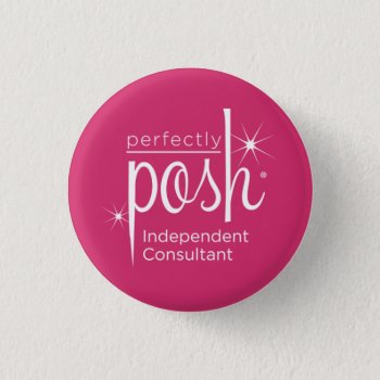Perfectly Posh Ic Pin by PoshbyAnela at Zazzle