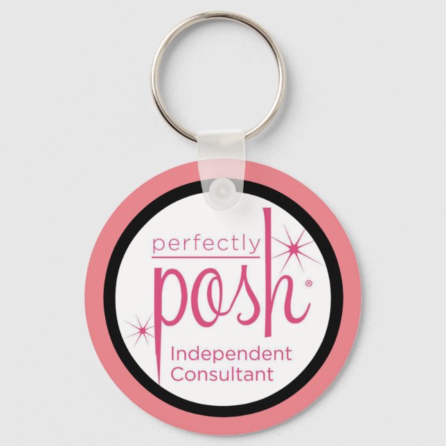 Perfectly Posh Independent Consultant gifts Keychain (Front)