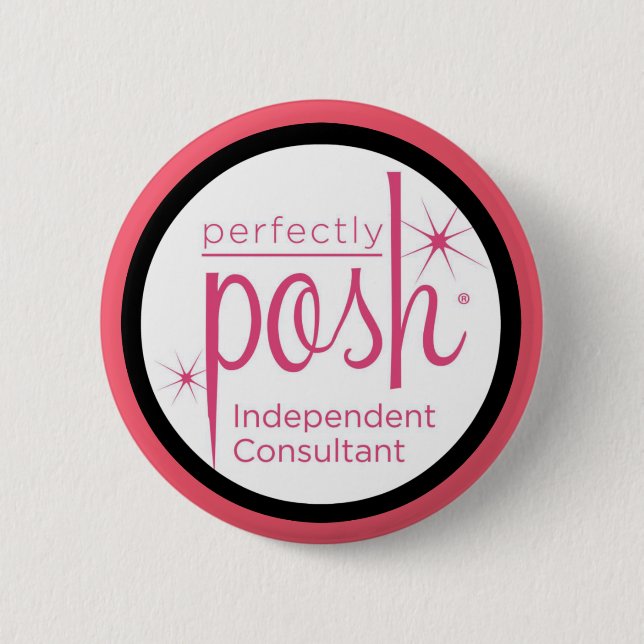 Perfectly Posh Independent Consultant gifts Pinback Button (Front)