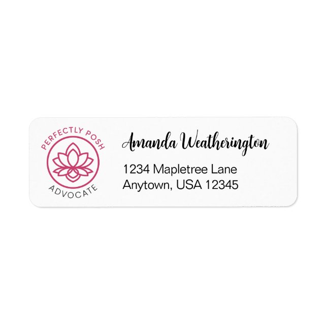 Perfectly POSH Label (Front)
