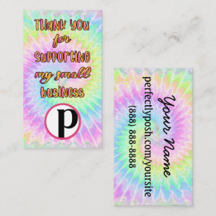 Perfectly Posh tie dye Business Card