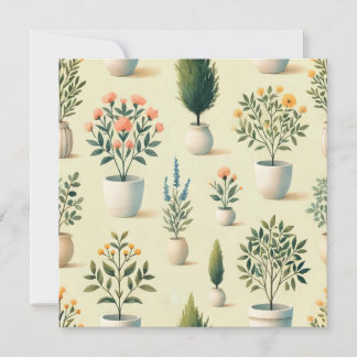 Perfectly Potted Print Design Invitation