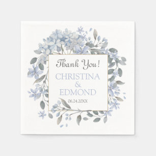 Perfectly Pretty Boho Floral Wedding Thank You Napkins
