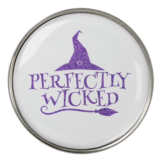 Perfectly Wicked Golf Ball Marker (Front)