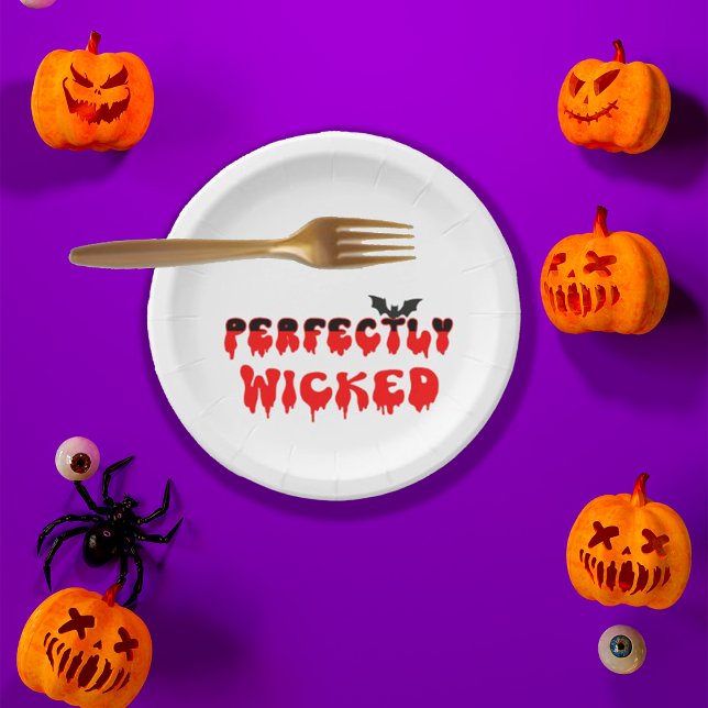 Perfectly Wicked Halloween Paper Plates (Creator Uploaded)
