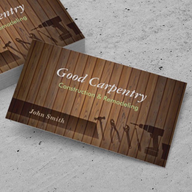 Perfessional Carpenter repair business cards (Creator Uploaded)