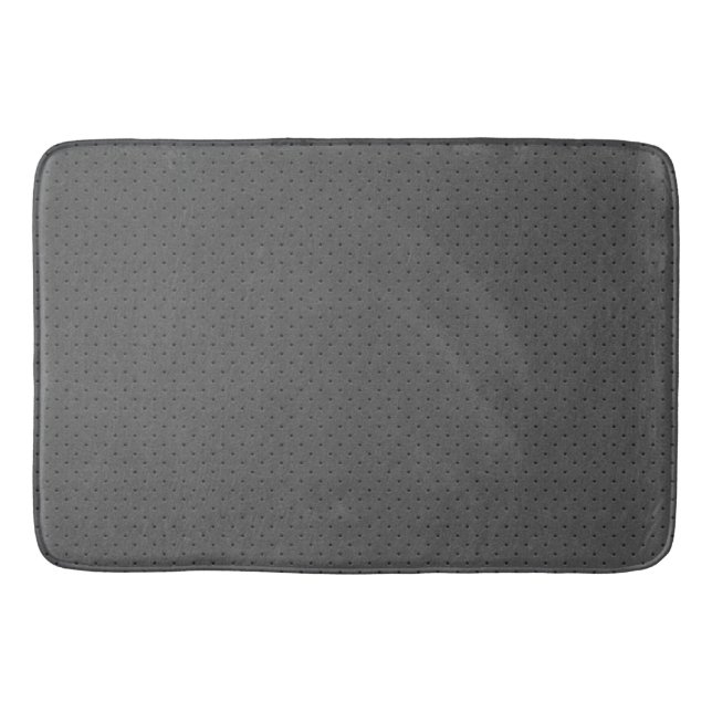 Perforated Gray Leather's Digital Print Bath Mat (Front)