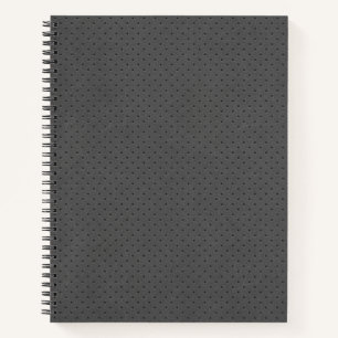 Perforated Gray Leather's Digital Print Photo Notebook