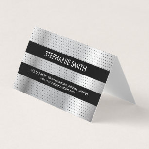 Perforated Metal Pattern Business Card