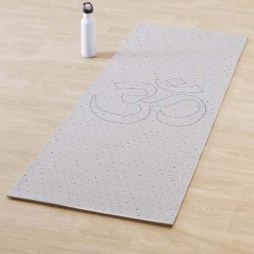 Perforated White Leathers Digital Print Yoga Mat