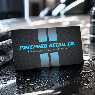 Performance Auto Detailing Racing Stripes Business Card
