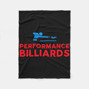 Performance Billiards Logo - Pool Player Fleece Blanket