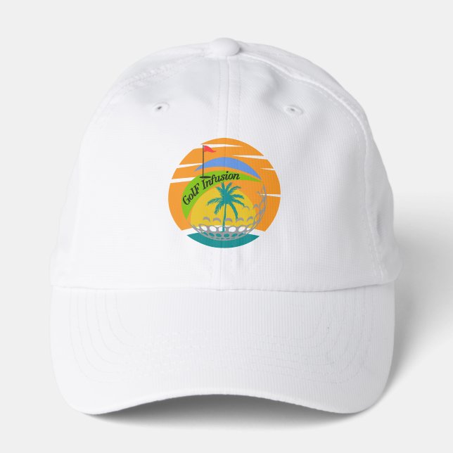Performance Golf Hat | Golf Ball | Colorful Cap (Front)