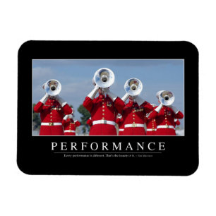 Performance: Inspirational Quote Magnet
