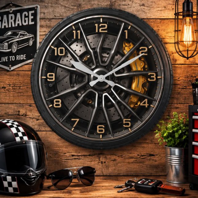 Performance Wheel Rim Large Clock (Creator Uploaded)