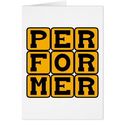 Performer, Stage Figure Cards (Front)