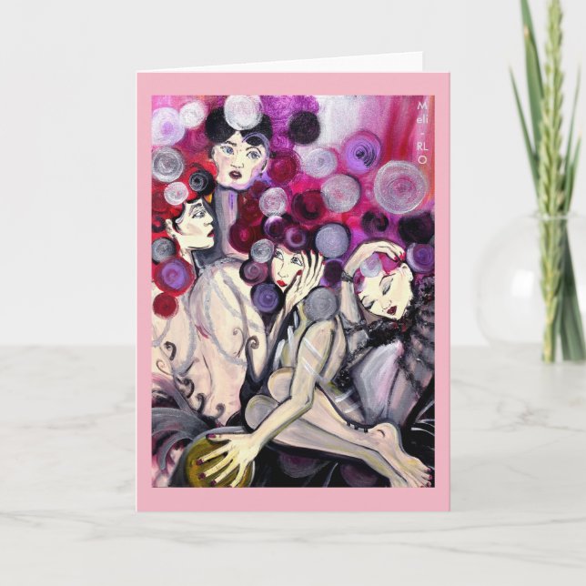 Performers "Silver Spheres"  Greeting Card (Front)