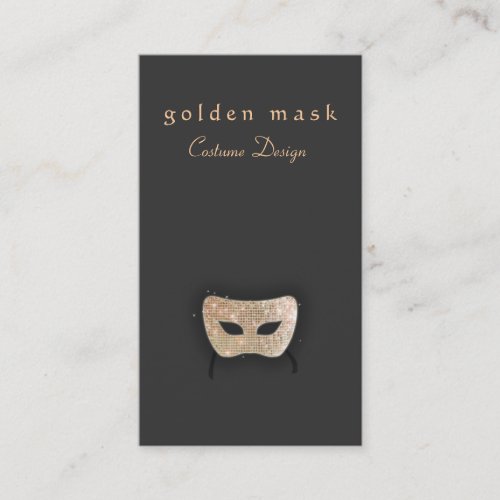 Entertainment Business Card -  Golden Mask