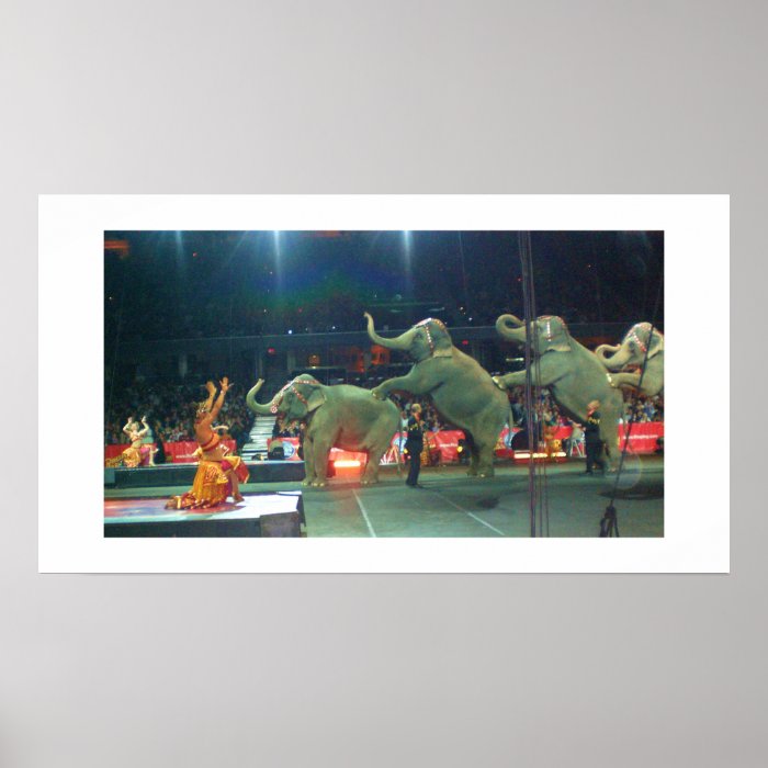 PERFORMING ELEPHANTS poster