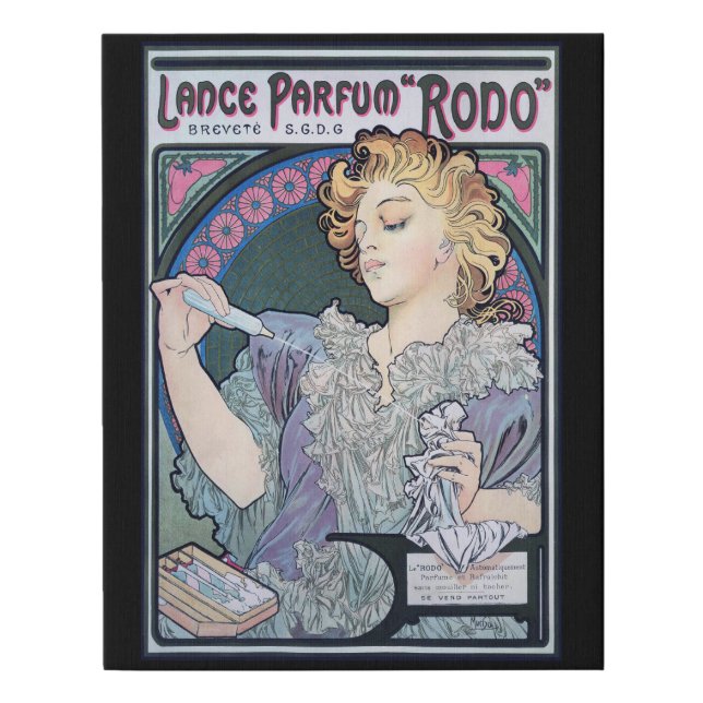 Perfume, Alphonse Mucha Faux Canvas Print (Front)