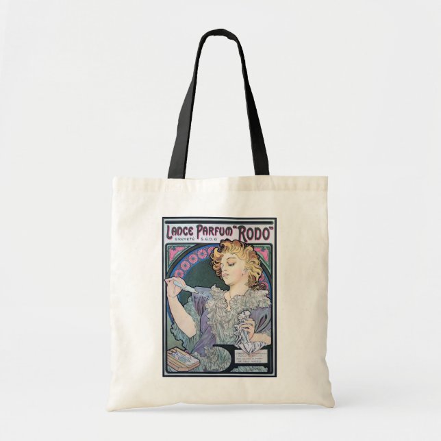 Perfume, Alphonse Mucha Tote Bag (Front)