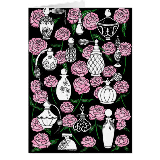 Perfume and Peonies Black Cards