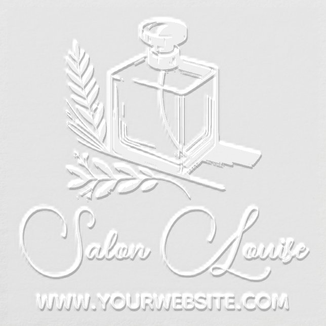 Perfume Beauty Salon Custom Small Business Embosser (Design)