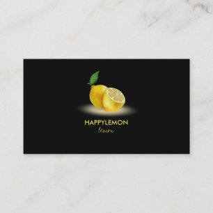 Perfume Black Fruit Lemon citrus lime Business Card