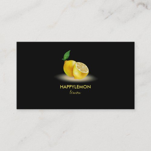 Perfume Black Fruit Lemon citrus lime Business Card