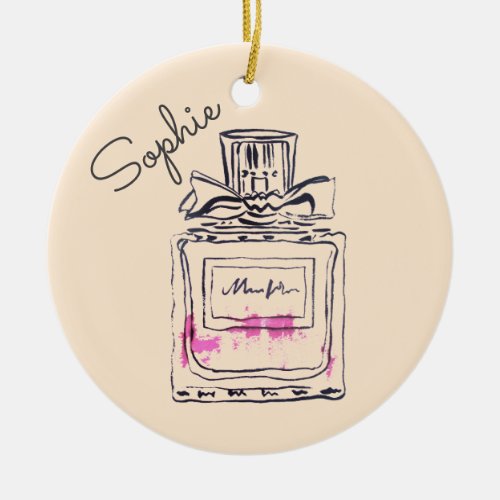 Perfume bottle fashion personal name ceramic ornament