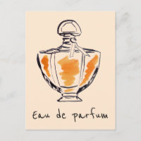 Perfume bottle fashion watercolour Eau de parfum