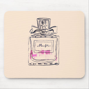 Perfume bottle fashion watercolour illustration mouse pad