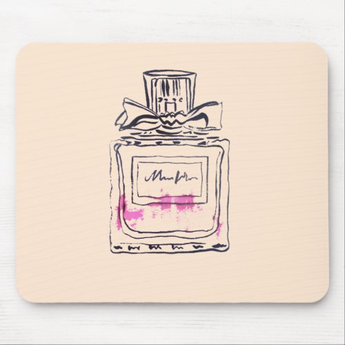 Perfume bottle fashion watercolour illustration mouse pad