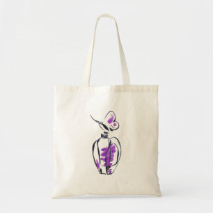 Perfume bottle fashion watercolour illustration tote bag