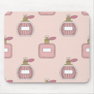 Perfume Bottle Pattern Chic Girly Mouse Pad