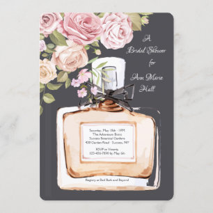 Perfume Bottle Shower Invitation