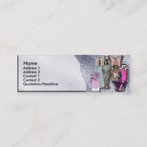 Perfume Cosmetic Store Shop Skinny Business Card