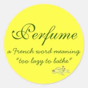 Perfume Definition Classic Round Sticker