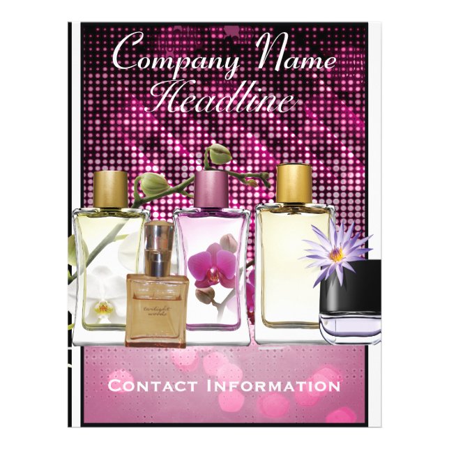 Perfume & Fragrance Marketing Flyer Template (Front)