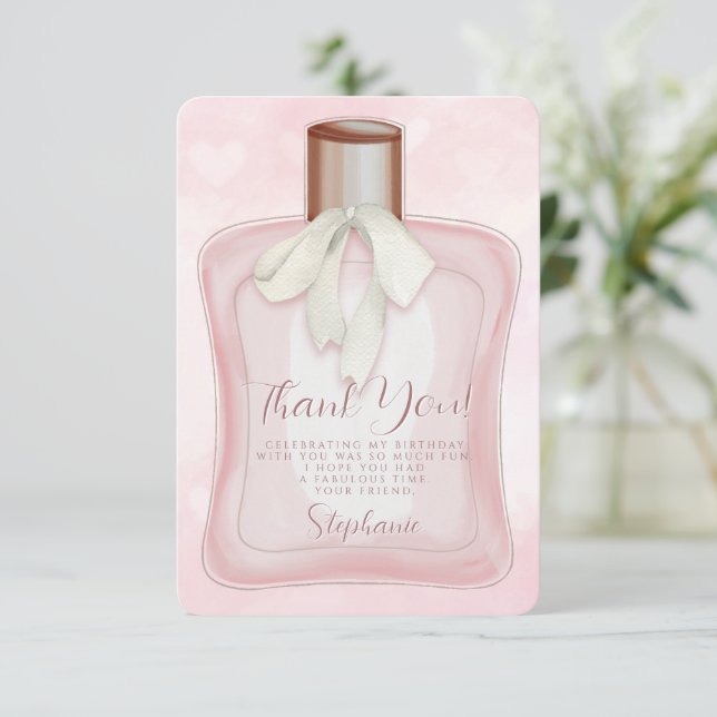 Perfume Glam Party Invitation (Standing Front)