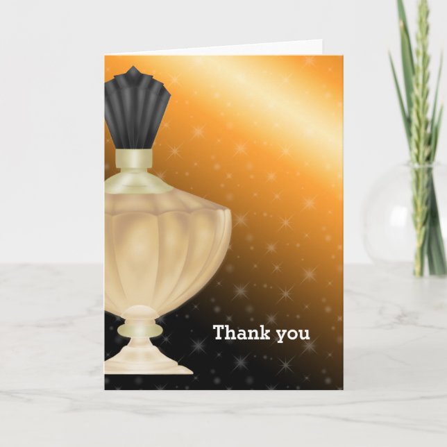 Perfume Letterpress Thank You Card (Front)