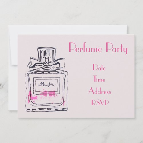 Perfume party plan party invitation