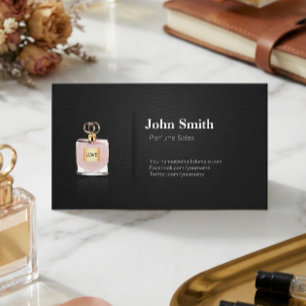 Perfume Sales - Professional Black Business Card