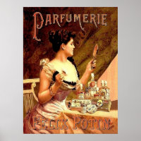 Perfume Shop Vintage Advertisement Poster